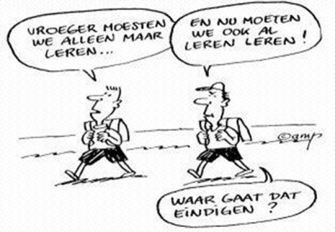 Cartoon Leren Leren