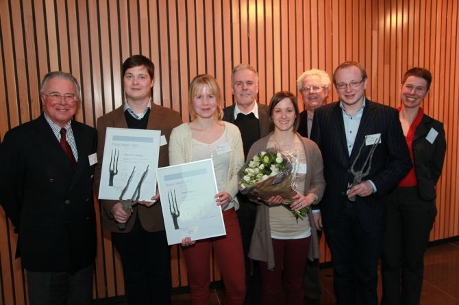 From left to right: Sebastian Hoenen, Anna Wegner, Hanna Rövenich, Frans Boogaard