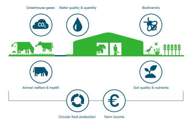 Dairy sustainability topics - Click on the image to enlarge