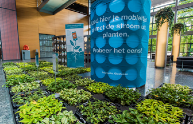 Mobile phone charging point at Interpolis in Tilburg. (Photo: Wild Frontiers) 