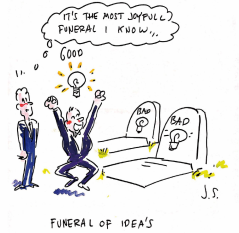 Drawing: funerals of ideas