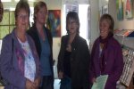 De wethouder mevrouw Walma van de gemeente Wageningen bezoekt de expo 