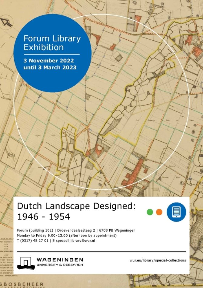 Poster Dutch Landscape Designed: 1946-1954 from 3 November 2022 until the beginning of April 2023