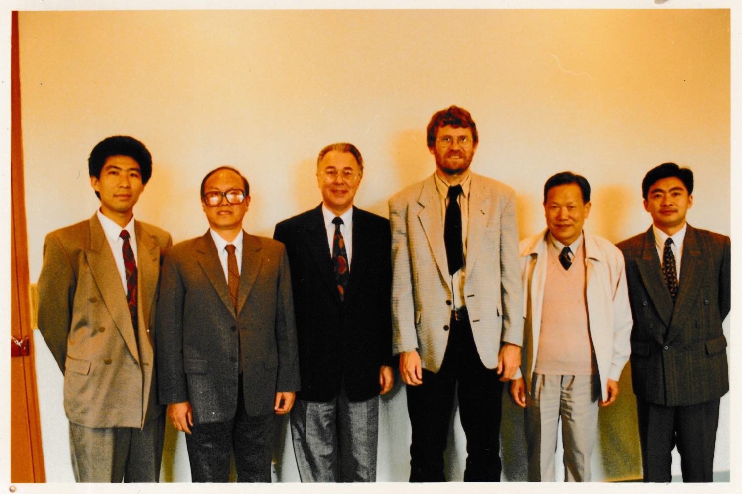 Meeting the leaders of the College of Land Management (part of Nanjing Agricultural University), October 1995.