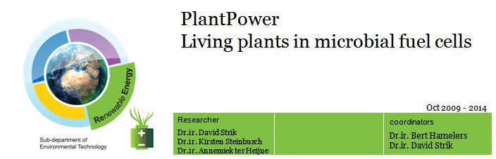 Valnød sjækel løgner PlantPower - living plants in microbial fuel cells for clean, renewable,  sustainable, efficient, in-situ bioenergy production - WUR