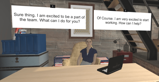 Een beeld uit de game 'CZ investigator'