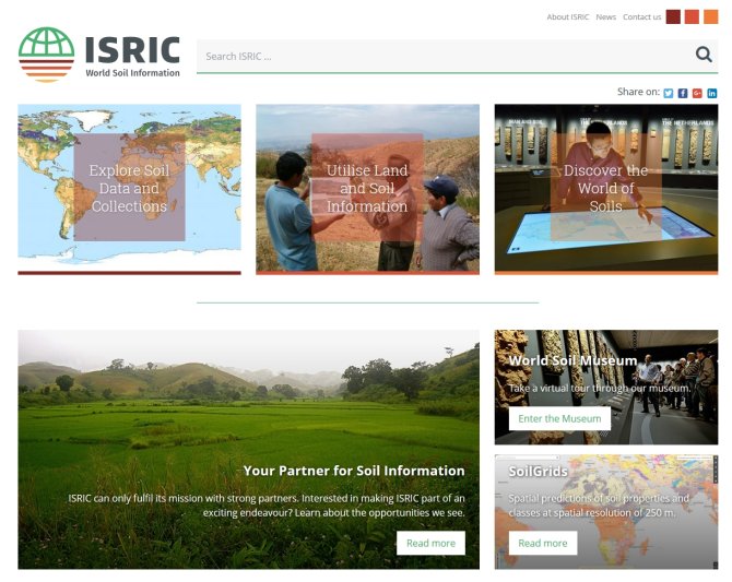Screenshot new ISRIC front page.jpg