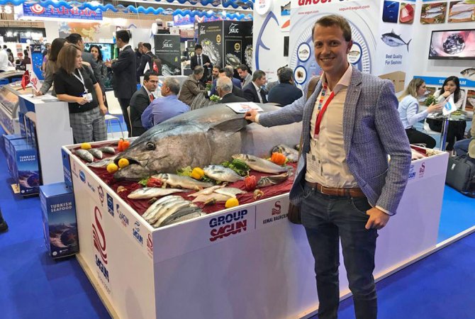 Geert Hoekstra with a tuna