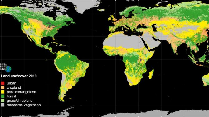 Global land use changes are larger than assumed