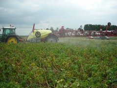 Planning van vulplaatsen voor het spuiten van bestrijdingsmiddelen