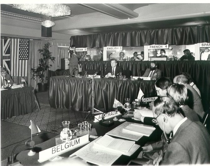 CCAMLR-vergadering in 1983 (credits: CCAMLR)