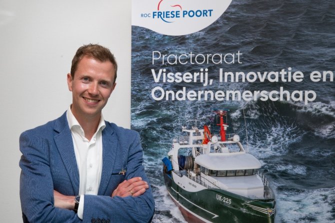 Geert Hoekstra, practor visserij, innovatie en ondernemerschap (ROC Friese Poort) en economisch onderzoeker seafood (Wageningen Research)