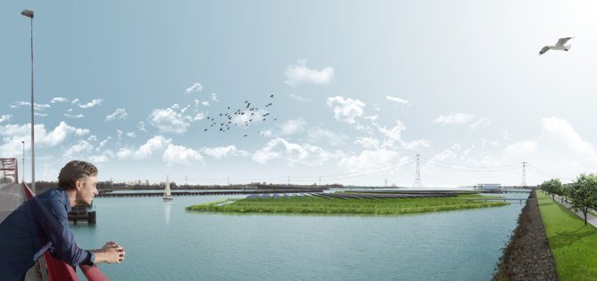 Design exploration of higher-density energy landscape for Zeeburgereiland, Amsterdam (Van Heeswijk, 2016)