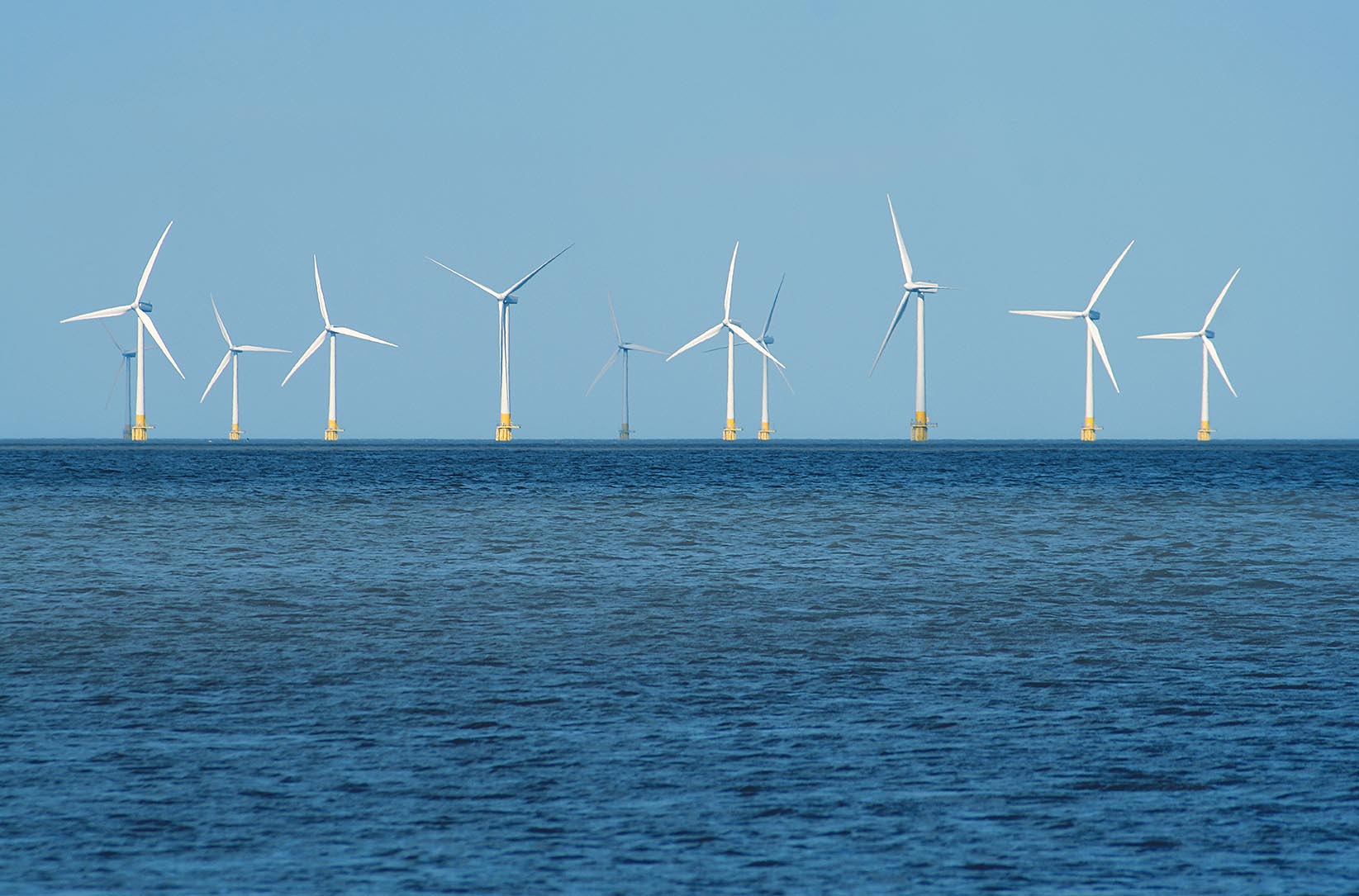 Windmolens op zee