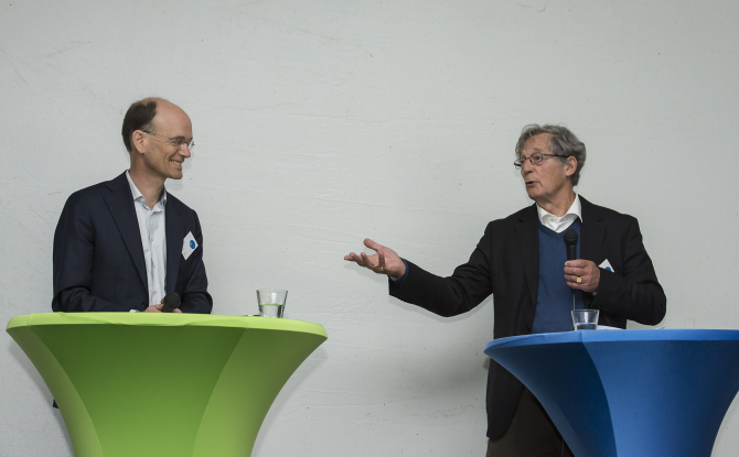 Two inspiring professors: Cees Buisman (left) and Gatze Lettinga (right)