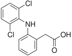 Fig.1a: Diclophenac: 2 persistent phenyl rings